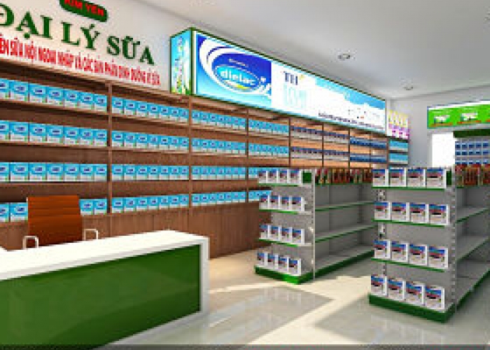 THIẾT KẾ DỰ ÁN SHOP SỮA - KIM YẾN